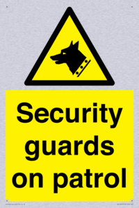 Security guards on patrol